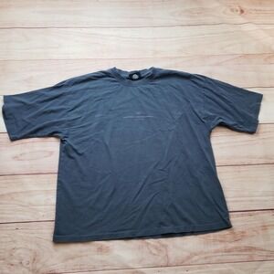COLD CULTURE Shirt Mens Medium Gray Streetwear Cotton Short Sleeve Relaxed Fit